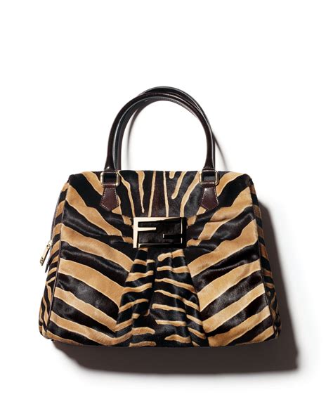 fendi zebra print bag